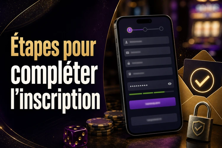 Étapes pour compléter l’inscription