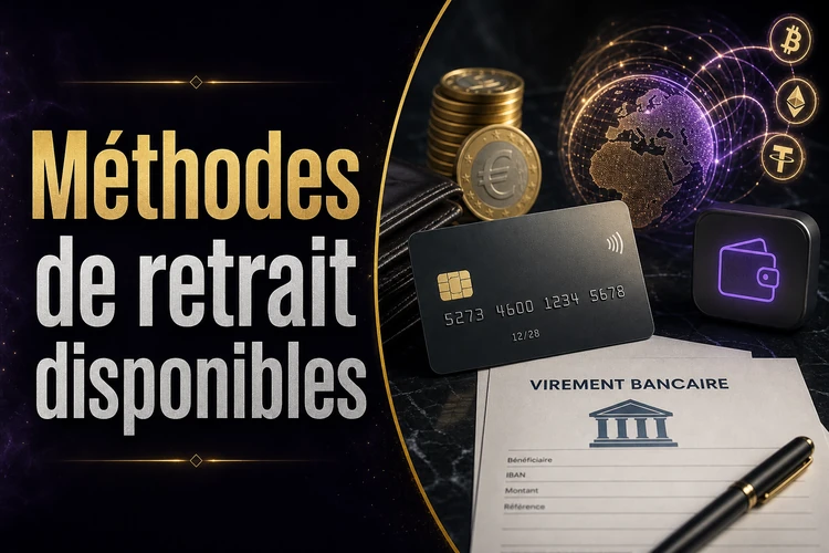 Méthodes de retrait disponibles
